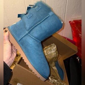 UGG Blue Bailey Bow Boots